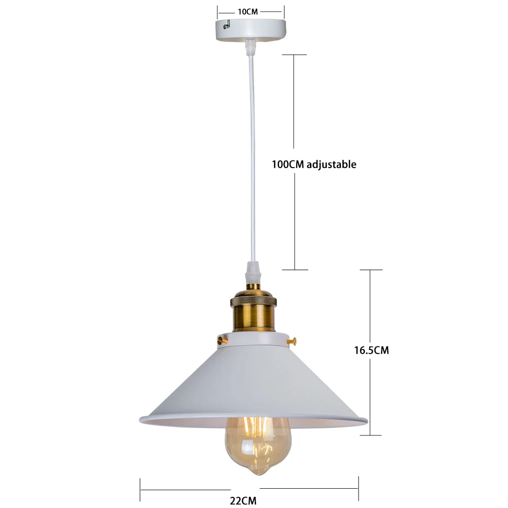 Vintage Loft Pendant Light – Retro Hanging Lamp for all Rooms