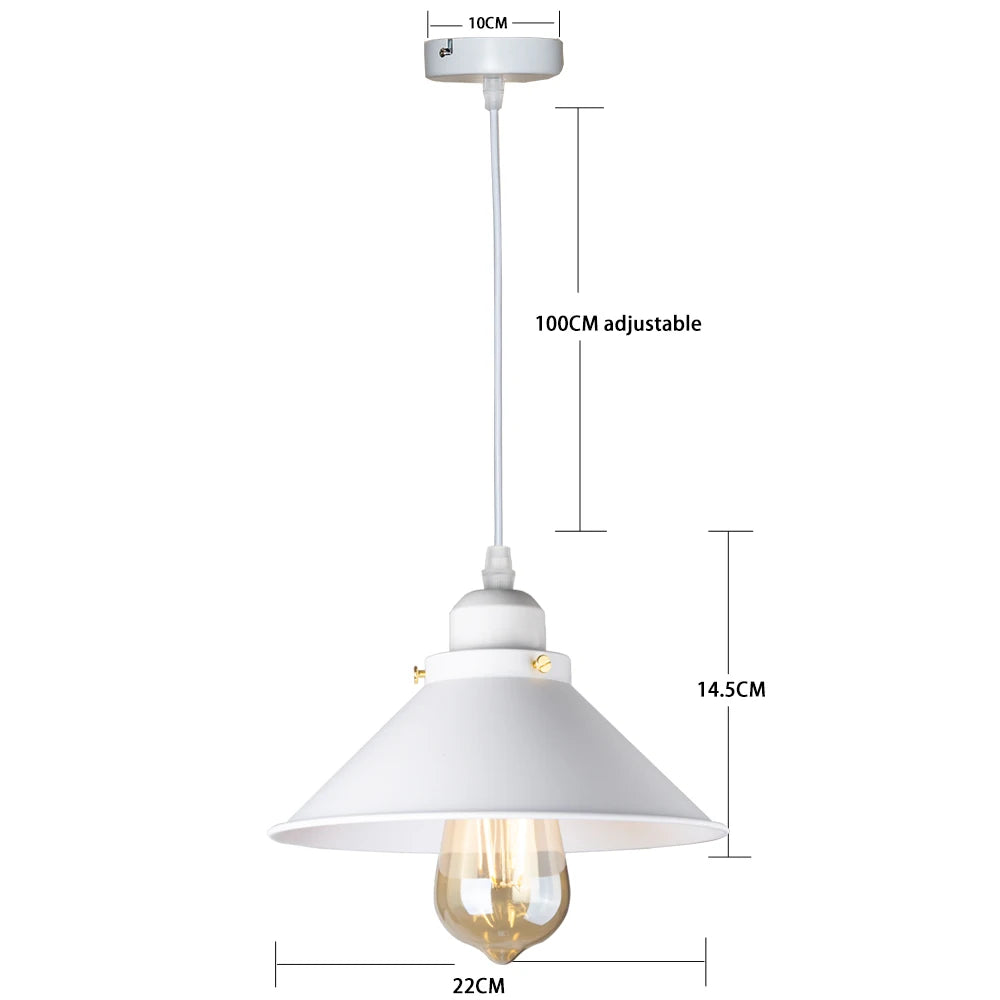 Vintage Loft Pendant Light – Retro Hanging Lamp for all Rooms