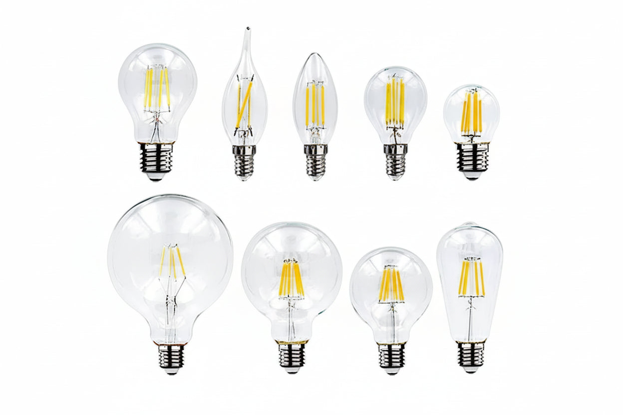 LED Retro Edison Bulb E14 E27 AC 220V 2W 4W 6W 8W Vintage Glass Lamp C35 G45 A60 ST64 G80 G95 G125 Led Filament Light Home Decor