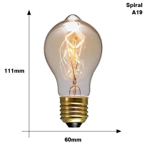 Vintage Edison Bulb E27 220V 40W Incandescent Lamp Filament