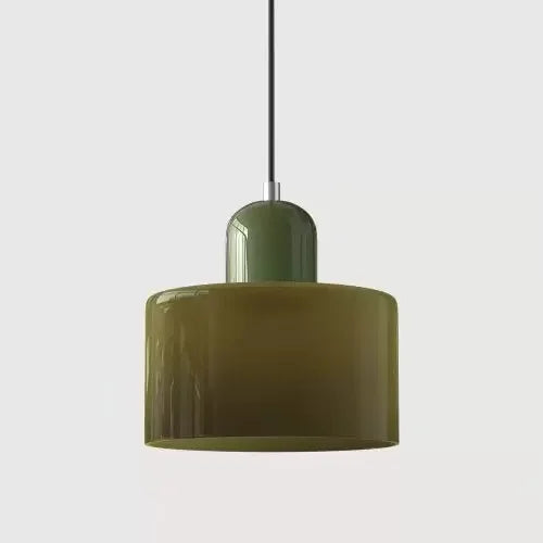 Vintage Stained Glass Small Chandelier, Dining Room Lighting Fixture  in Pink Orange Green White