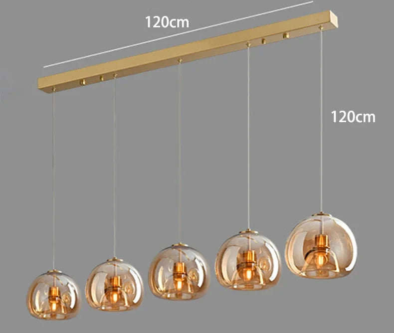 Modern Home Decor Lights Glass Pendant Light Lamps for Living Room Chandeliers for Dining Room Hanging Light Indoor Lighting