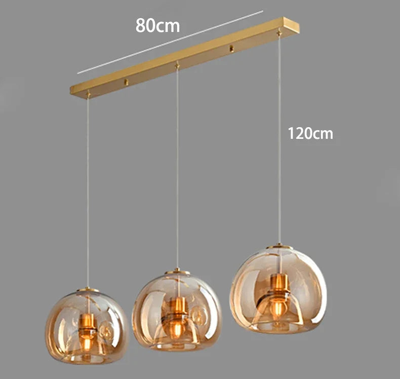 Modern Home Decor Lights Glass Pendant Light Lamps for Living Room Chandeliers for Dining Room Hanging Light Indoor Lighting