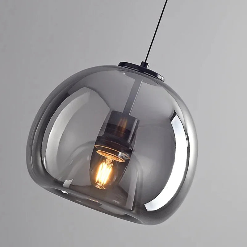 Modern Glass Pendant Light – Decorative Indoor Hanging Lamp for Living & Dining Rooms