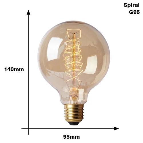 Vintage Edison Bulb E27 220V 40W Incandescent Lamp Filament