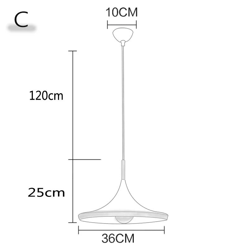 Nordic modern Aluminium Lampshade with Wood , living room dining table bedside decorative lighting Fixtures